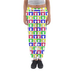 Colorful Curtains Seamless Pattern Women s Jogger Sweatpants by Amaryn4rt