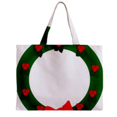 Holiday Wreath Zipper Mini Tote Bag by Amaryn4rt