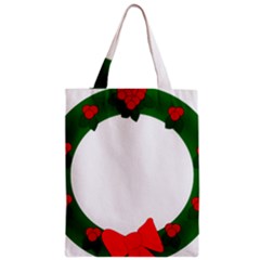 Holiday Wreath Zipper Classic Tote Bag by Amaryn4rt