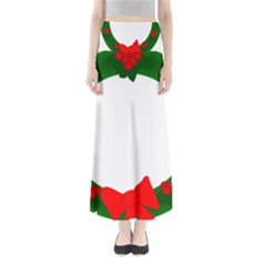 Holiday Wreath Maxi Skirts by Amaryn4rt