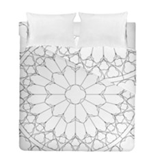 Roses Stained Glass Duvet Cover Double Side (full/ Double Size) by Amaryn4rt