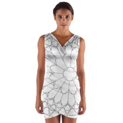 Roses Stained Glass Wrap Front Bodycon Dress by Amaryn4rt