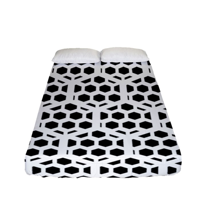 Seamless Honeycomb Pattern Fitted Sheet (Full/ Double Size)