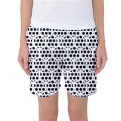 Seamless Honeycomb Pattern Women s Basketball Shorts by Amaryn4rt