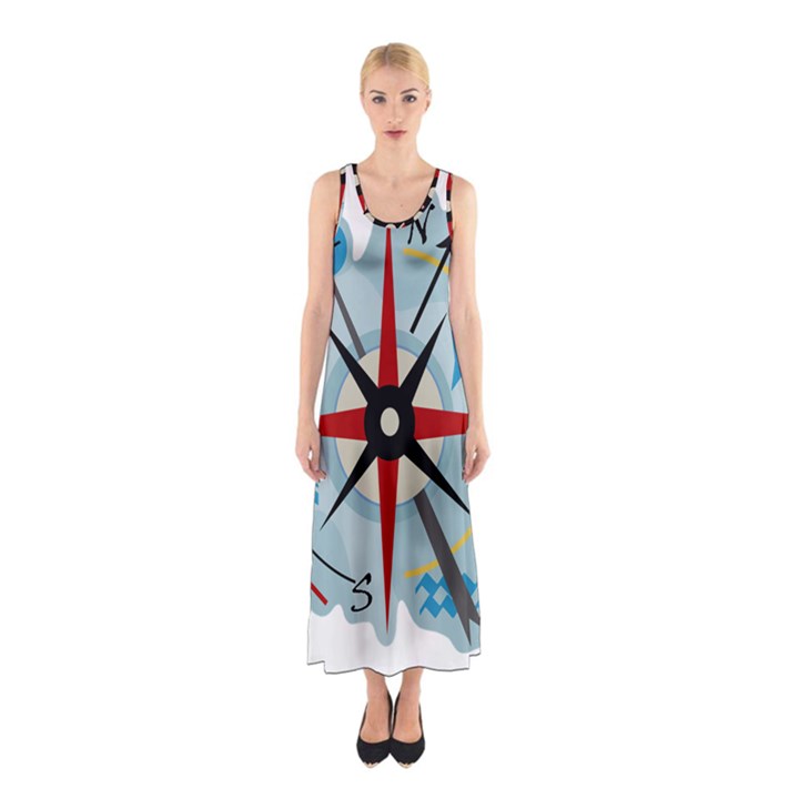 Navigation Sleeveless Maxi Dress