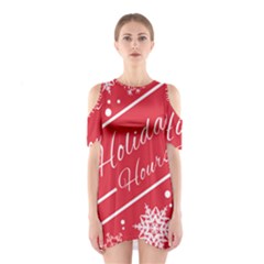 Winter Holiday Hours Shoulder Cutout One Piece by Amaryn4rt