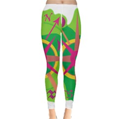 Green Navigation Leggings  by Valentinaart