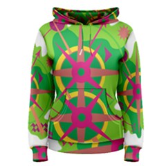 Green Navigation Women s Pullover Hoodie by Valentinaart