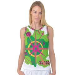 Green Navigation Women s Basketball Tank Top by Valentinaart