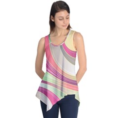 Abstract Colorful Background Wavy Sleeveless Tunic by Amaryn4rt