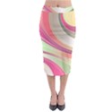 Abstract Colorful Background Wavy Midi Pencil Skirt View1