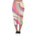 Abstract Colorful Background Wavy Midi Pencil Skirt View2