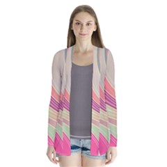 Abstract Colorful Background Wavy Cardigans