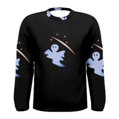 Ghost Night Night Sky Small Sweet Men s Long Sleeve Tee by Amaryn4rt