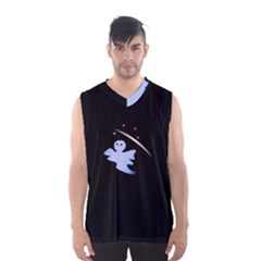 Ghost Night Night Sky Small Sweet Men s Basketball Tank Top