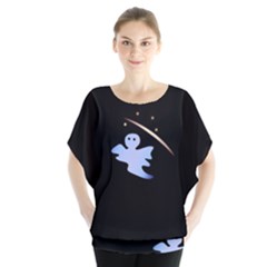 Ghost Night Night Sky Small Sweet Blouse