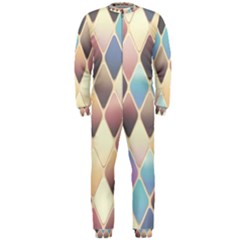 Abstract Colorful Background Tile Onepiece Jumpsuit (men)  by Amaryn4rt