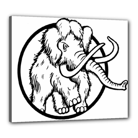 Mammoth Elephant Strong Canvas 24  X 20  by Amaryn4rt