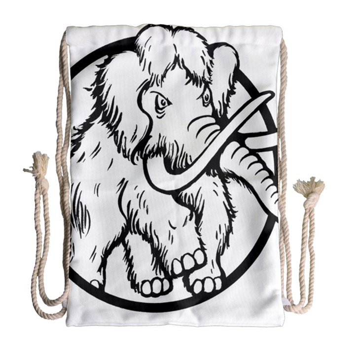 Mammoth Elephant Strong Drawstring Bag (Large)