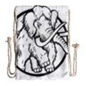 Mammoth Elephant Strong Drawstring Bag (Large) View2