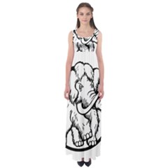 Mammoth Elephant Strong Empire Waist Maxi Dress by Amaryn4rt