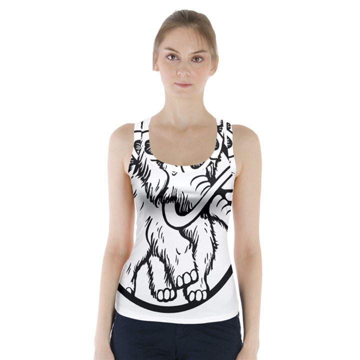 Mammoth Elephant Strong Racer Back Sports Top