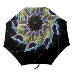 Flower Pattern Design Abstract Background Folding Umbrellas