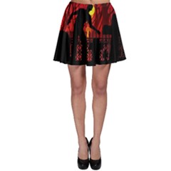 Horror Zombie Ghosts Creepy Skater Skirt