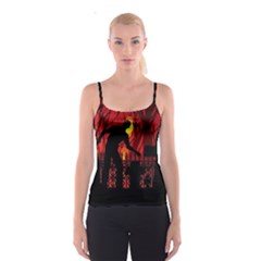 Horror Zombie Ghosts Creepy Spaghetti Strap Top by Amaryn4rt