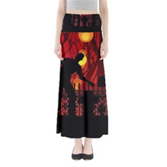 Horror Zombie Ghosts Creepy Maxi Skirts by Amaryn4rt