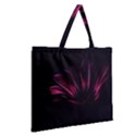 Purple Flower Pattern Design Abstract Background Zipper Large Tote Bag View2