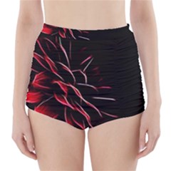 Pattern Design Abstract Background High-waisted Bikini Bottoms