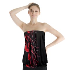 Pattern Design Abstract Background Strapless Top