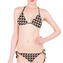 Brown Triangles Background Pattern  Bikini Set View1