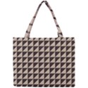 Brown Triangles Background Pattern  Mini Tote Bag View1