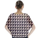 Brown Triangles Background Pattern  Blouse View2