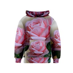 Rose Pink Flowers Pink Saturday Kids  Pullover Hoodie by Amaryn4rt