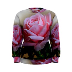 Rose Pink Flowers Pink Saturday Women s Sweatshirt by Amaryn4rt