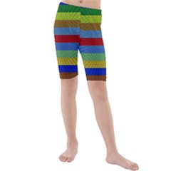 Pattern Background Kids  Mid Length Swim Shorts