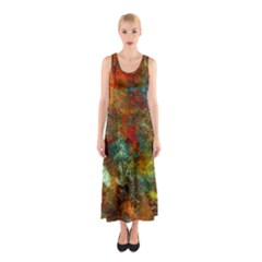 Mixed Abstract Sleeveless Maxi Dress by digitaldivadesigns