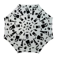 Gentleman Pattern Golf Umbrellas by Valentinaart