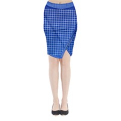 Background Diamonds Computer Paper Midi Wrap Pencil Skirt by Amaryn4rt