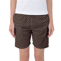 Fabric Pattern Texture Background Women s Basketball Shorts