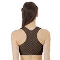 Fabric Pattern Texture Background Sports Bra with Border View2