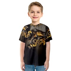 Fractal Mathematics Abstract Kids  Sport Mesh Tee