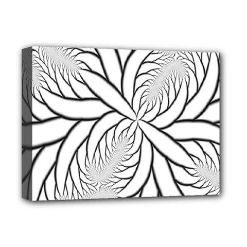 Fractal Symmetry Pattern Network Deluxe Canvas 16  X 12   by Amaryn4rt