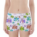 Colorful, cartoon style butterflies Boyleg Bikini Wrap Bottoms View1