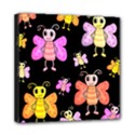 Cute butterflies, colorful design Mini Canvas 8  x 8  View1