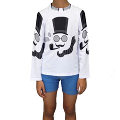 Invisible Man Kids  Long Sleeve Swimwear by Valentinaart