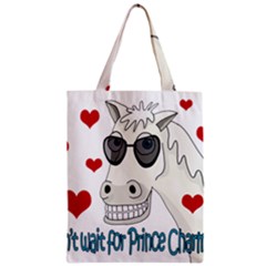 Don t Wait For Prince Sharming Zipper Classic Tote Bag by Valentinaart